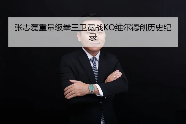 张志磊重量级拳王卫冕战KO维尔德创历史纪录